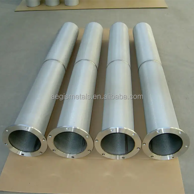 1 2 10 25 5 30 40 Micron Stainless Steel Sintered Metal Filter / Sintered Filter Cartridge