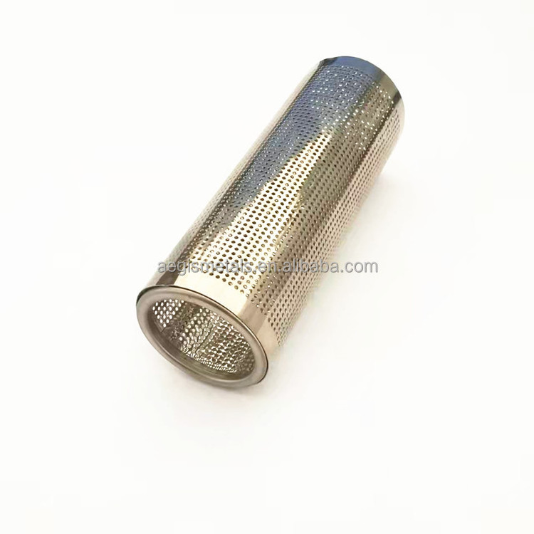 316 304 material micro perforated stainless steel tube with round hole