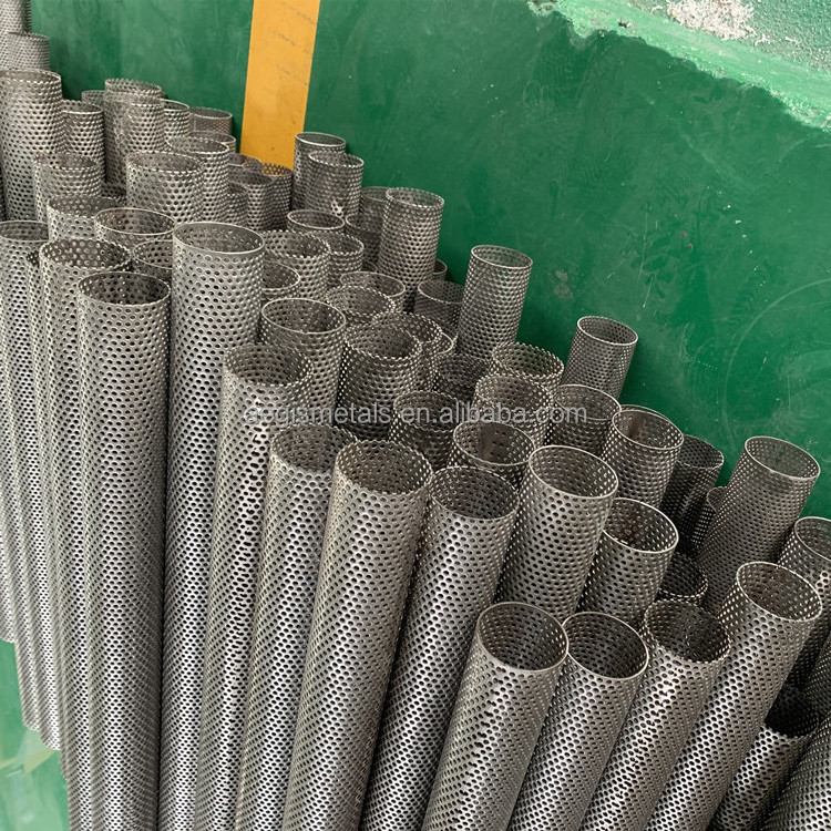 1.5 1.8m length 304/316 stainless steel 2 3 5mm hole tube perforated filter