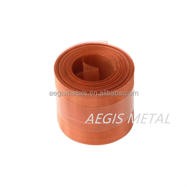 0.5mm 0.8mm 1.0mm 3x5mm 2.5x5mm Flatten Brass/Copper Foil Expanded Mesh