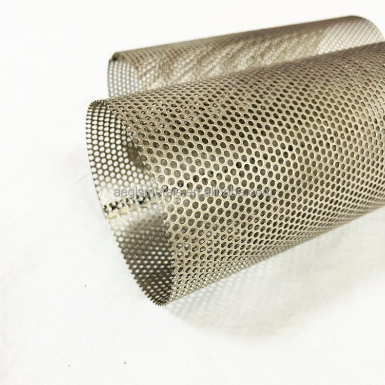 316 304 material micro perforated stainless steel tube with round hole