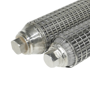 2 micron 10 micron 1um to 300um custom Hydraulic oil stainless steel wire mesh filter element filter cartridge