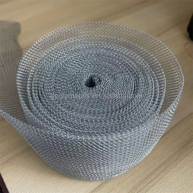 Oil demister knitted mesh stanles steel knit molybdenum tungsten niobium nickel monel titanium hastelloy c-276 wire knitted mesh