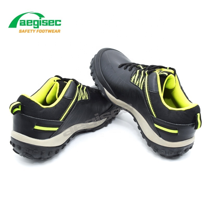 AEGISEC work boots shoes microfiber light weight slip oil resistant athletic safety toe shoes