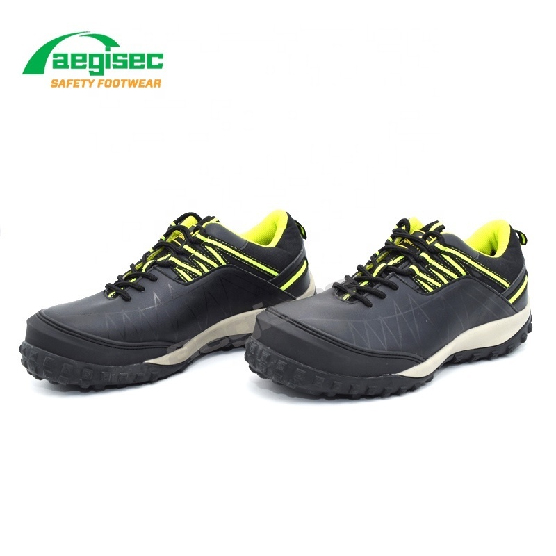 AEGISEC work boots shoes microfiber light weight slip oil resistant athletic safety toe shoes