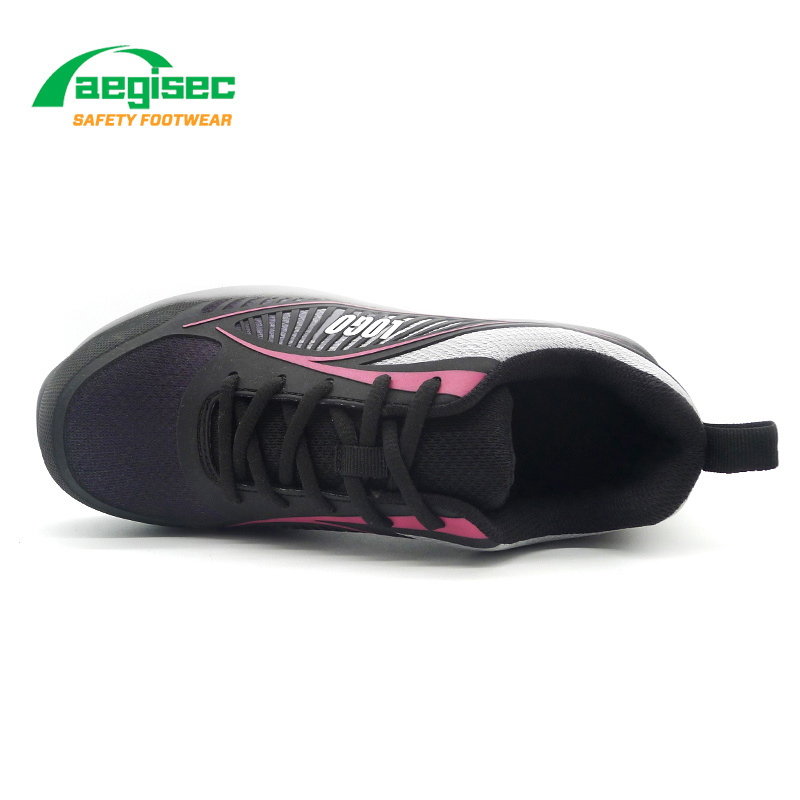 AEGISEC KPU+textile lightweight calzado de seguridad slip resistant rubber sole composite toe cap women safety shoes