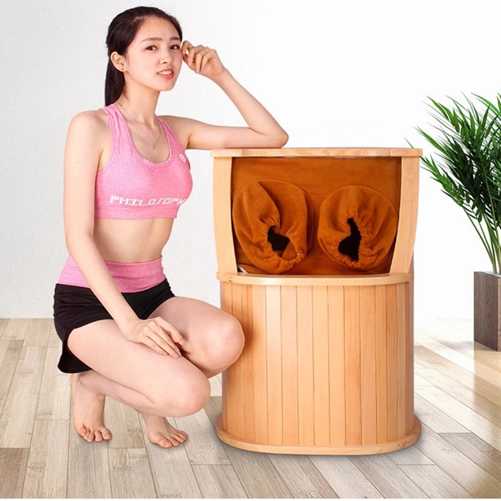 High Performance Comfortable Wooden Massage Sauna Foot Bath Barrels Far Infrared