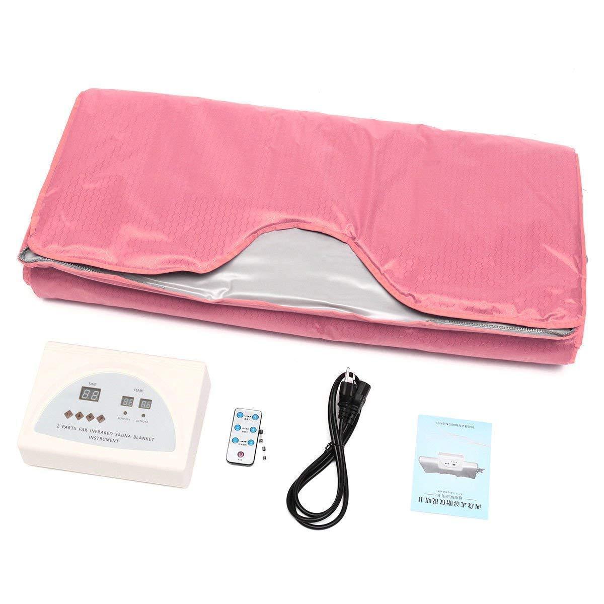 Sauna Blanket Electric Beauty Salon 2 Zone Body Slimming Hot Far Infrared Sauna Blanket