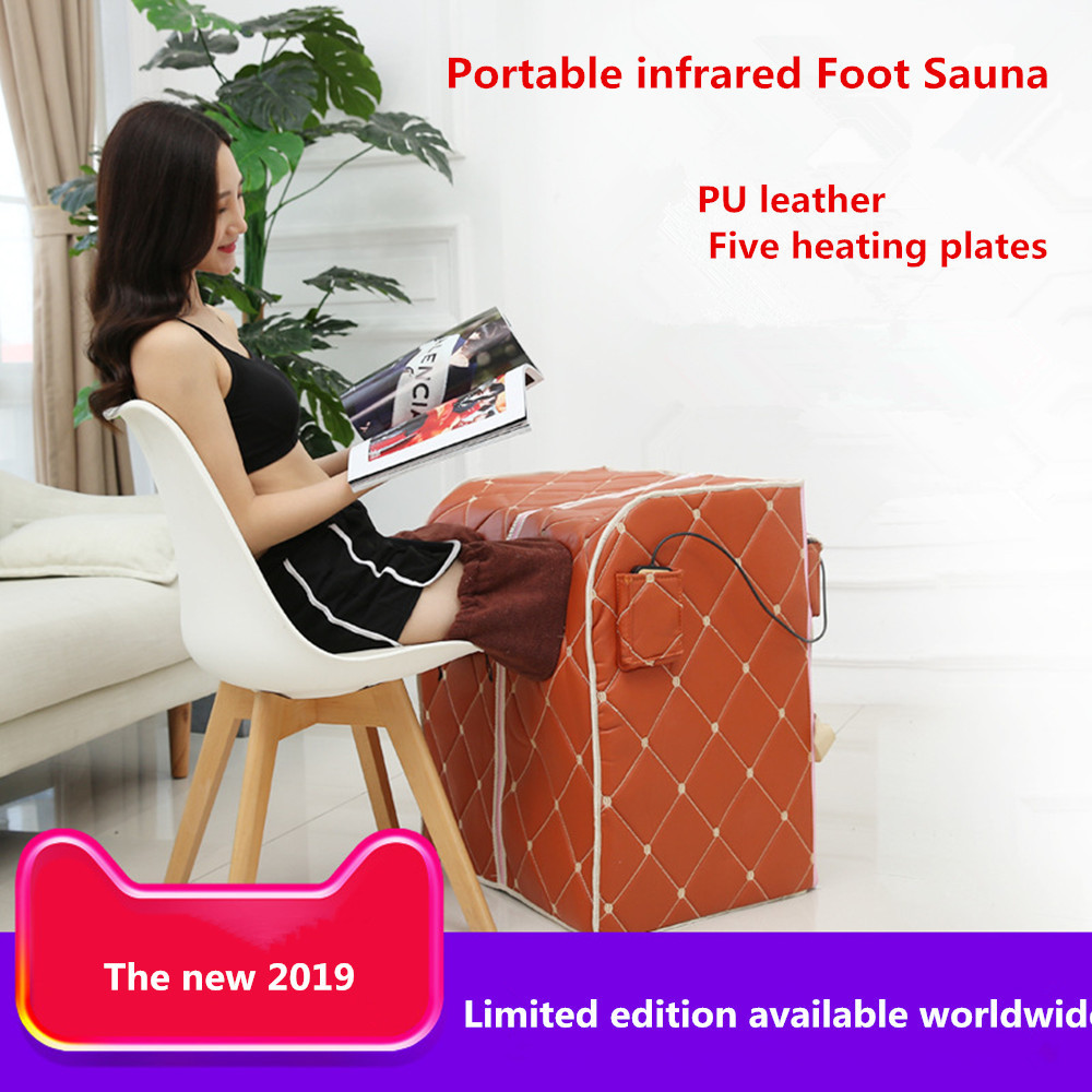 Far Infrared Foot Sauna The new 2109 Portable Foot Sauna Bath For Sauna SPA Slimming Negative Ion Detox Therapy Personal Care