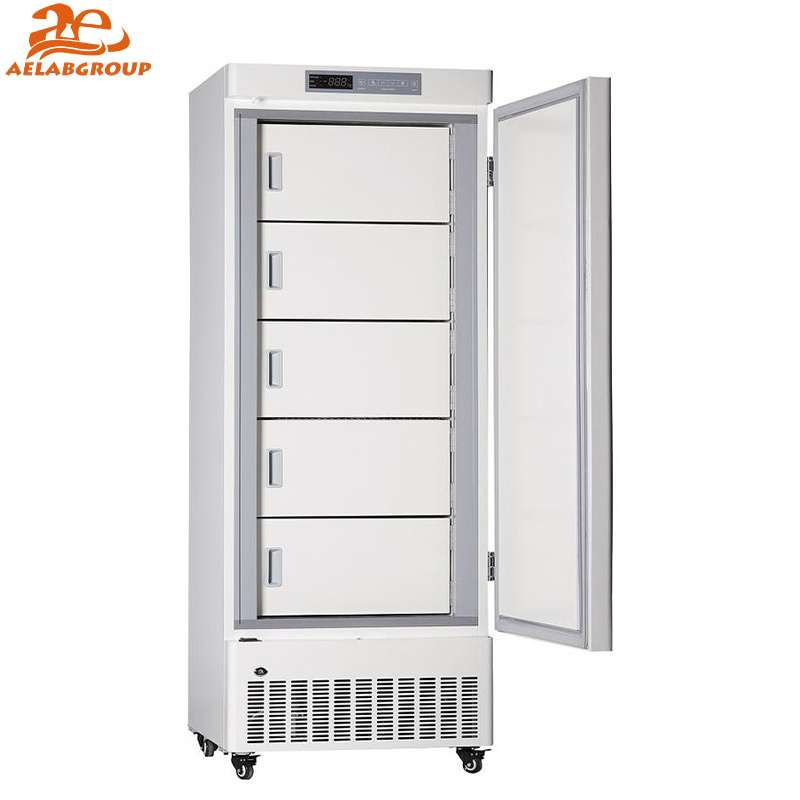 AELAB 328 Liters Minus 40 Degree Celsius Hospital Medical Laboratory Freezer Vaccine Fridge Freezer AE-40V328E