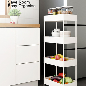 3 tier Kitchen storage cart Metal Plastic organiser rack bathroom trolley storage rack shelf