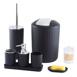 bath hardware sets 8-piece elegant black grey white bathroom accessories set bathroom vanity set