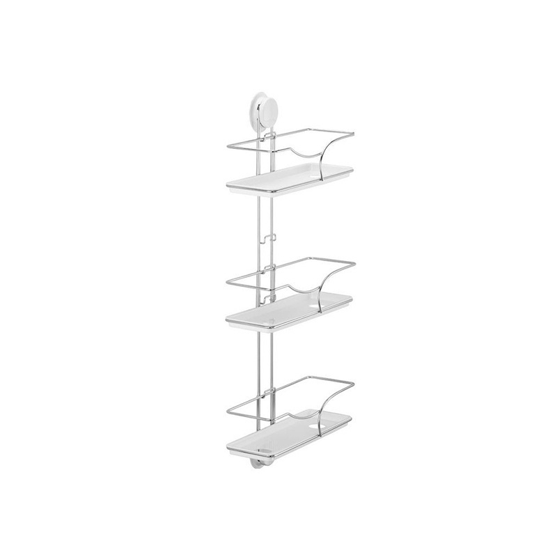 Double suction cup strong space-saving shelves for bathroom