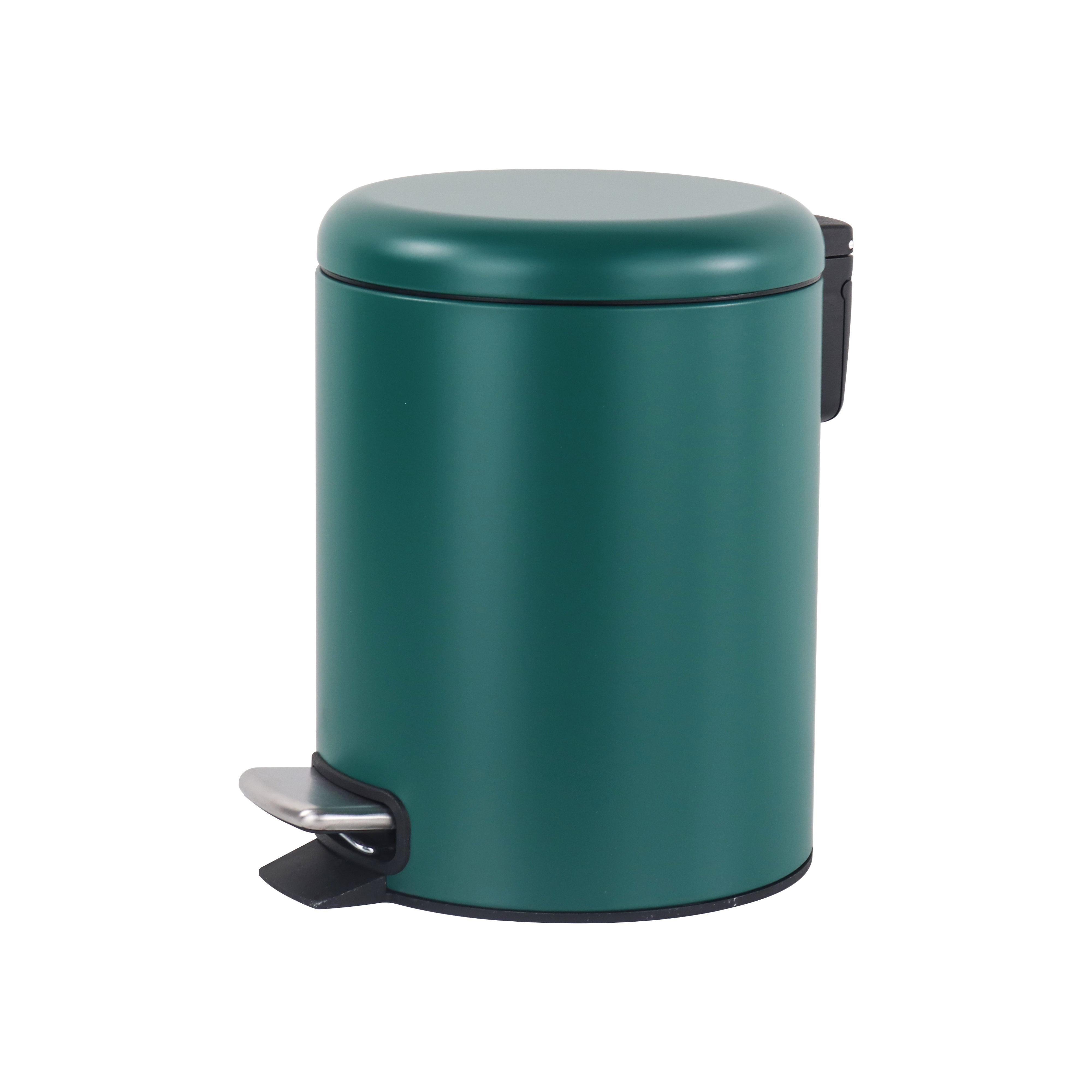 5L Home Garbage Bin with Foot Pedal Stainless Steel Bathroom Foot Pedal Bin with Soft Close