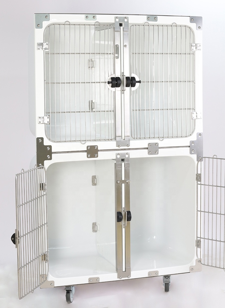 Aeolus Vet Hospital Clinic Fiberglass Pet Showing Cages For Dog Cat Animal