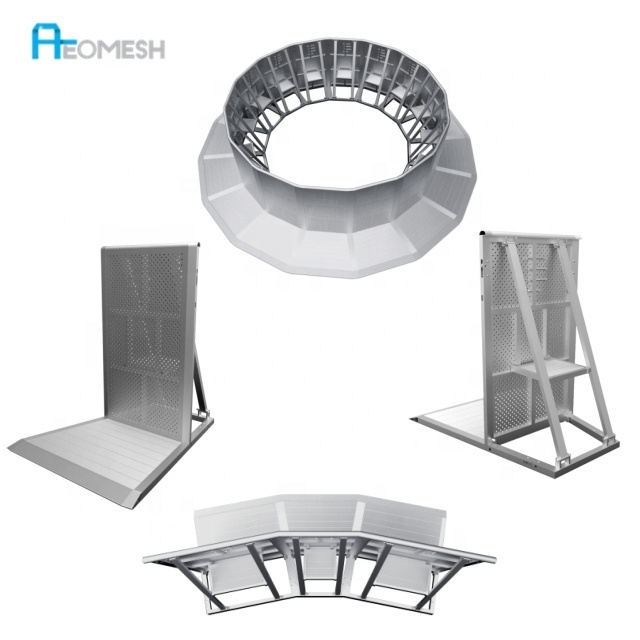 AEOMESH stage barrier Factory concert barricade mojo,concert crowd control barriers crash barricade,aluminium barrier