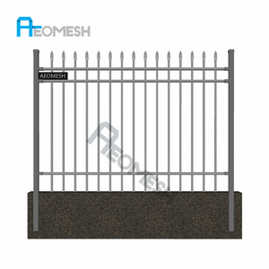 AEOMESH New Design Spear Top Fencing Hot Sale,wrought iron fence/used wrought iron fencing/used pool fence