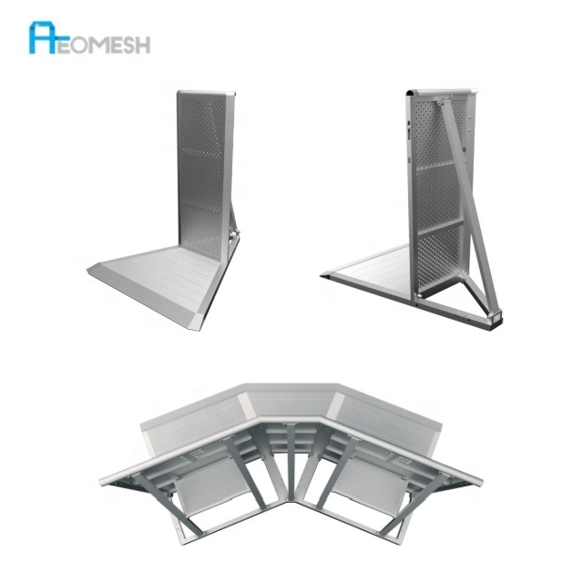 AEOMESH stage barrier Factory concert barricade mojo,concert crowd control barriers crash barricade,aluminium barrier