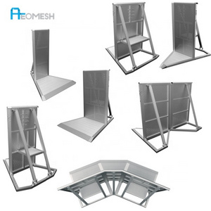 AEOMESH stage barrier Factory concert barricade mojo,concert crowd control barriers crash barricade,aluminium barrier