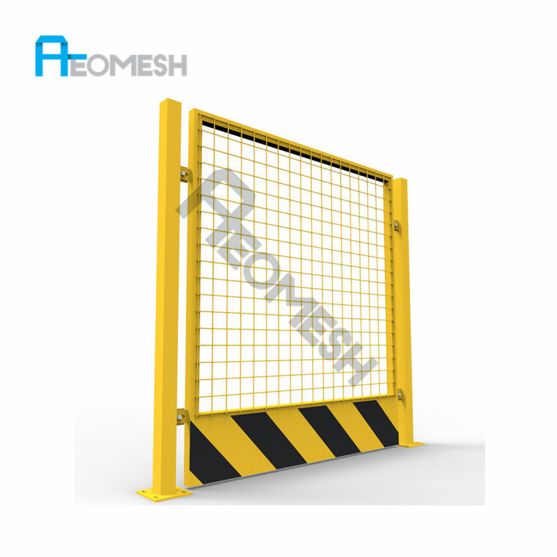 AEOMESH Guangzhou Factory Construction deep foundation pit Safety isolation Side guardrail Security isolation fence