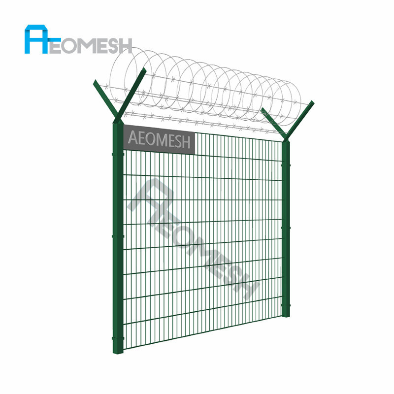 AEOMESH Made In Guangdong Philippines fences Heat Treated Fencing, Trellis & Gates double wire mesh fence