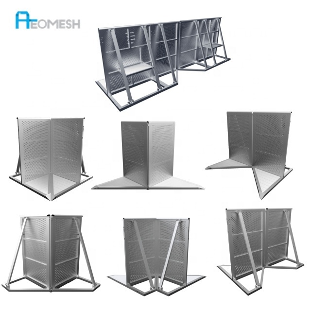 AEOMESH stage barrier Factory concert barricade mojo,concert crowd control barriers crash barricade,aluminium barrier