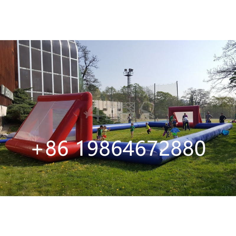 Inflatable Soap Football Field Inflatable Water Soccer Field PVC  for Sale