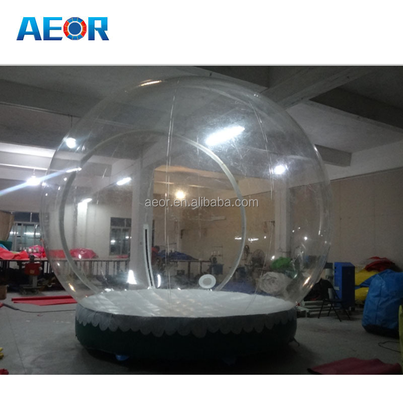 inflatable snow globe christmas decorations/ inflatable christmas human bubble ball for sale