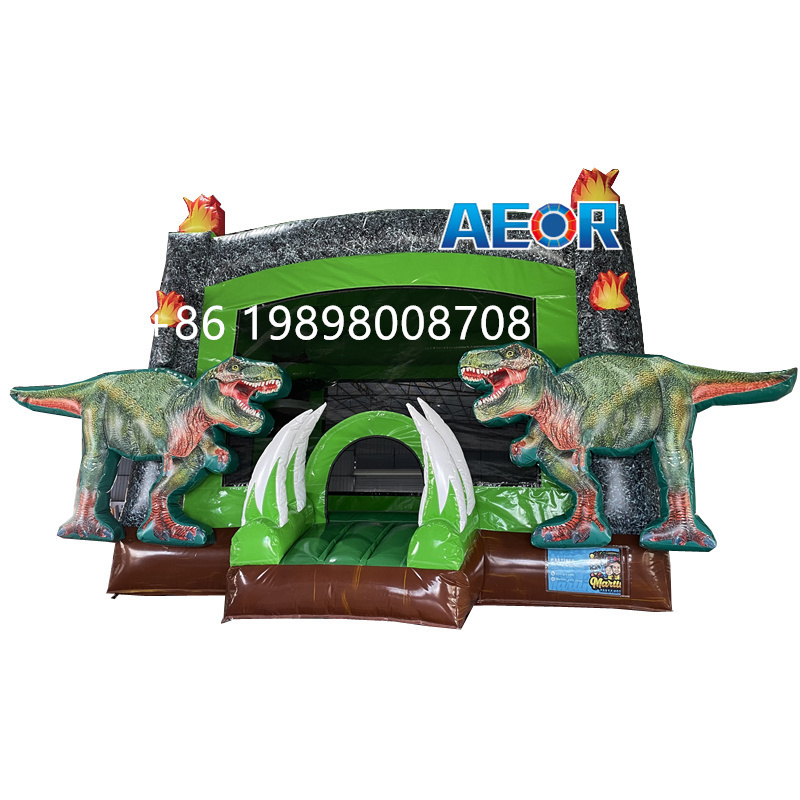 hot sale giant dinosaur inflatable bouncy castle combo animal children's outdoor inflatable bouncers commercial bounce house