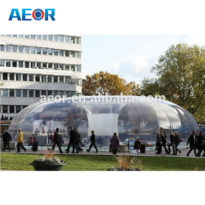 3M ,4M,5M Outdoor Rental Camping Clear Transparent Inflatable Crystal Bubble Tent / Inflatable Bubble Dome Tent