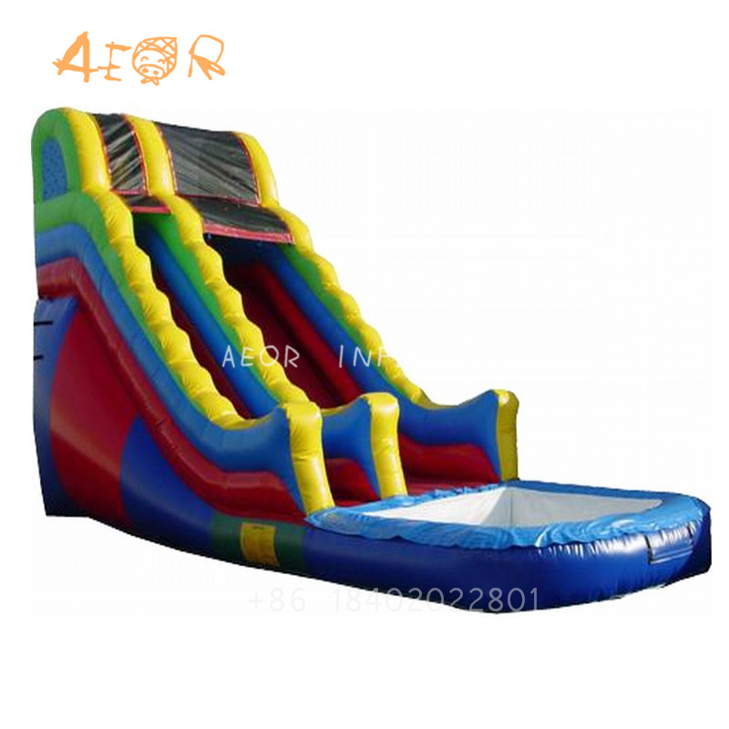 AEOR commercial inflatable slide giant inflatable slide inflatable water pool slide for back yard