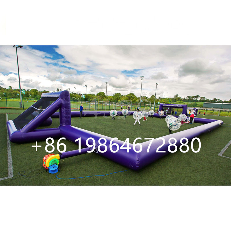 Inflatable Soap Football Field Inflatable Water Soccer Field PVC  for Sale