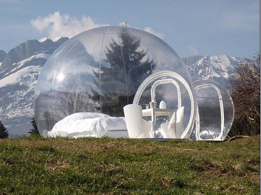 3M ,4M,5M Outdoor Rental Camping Clear Transparent Inflatable Crystal Bubble Tent / Inflatable Bubble Dome Tent