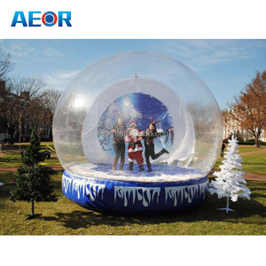 inflatable snow globe christmas decorations/ inflatable christmas human bubble ball for sale