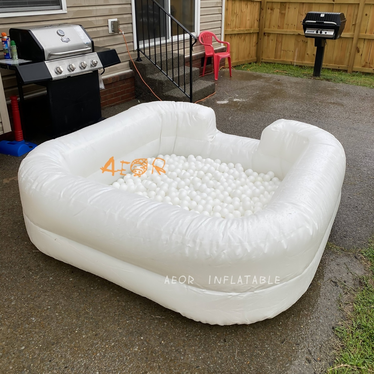 Indoor square inflatable foam pit/soft play inflatable ball pit pool for toddlers/inflatable gaga pit