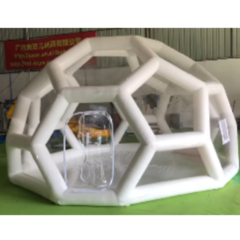 3 4 5 Meter Hot Selling Outdoor Camping  Large Outdoor Party Tent Inflatable  soccer dome  clear top Tent of  PVC  for camping