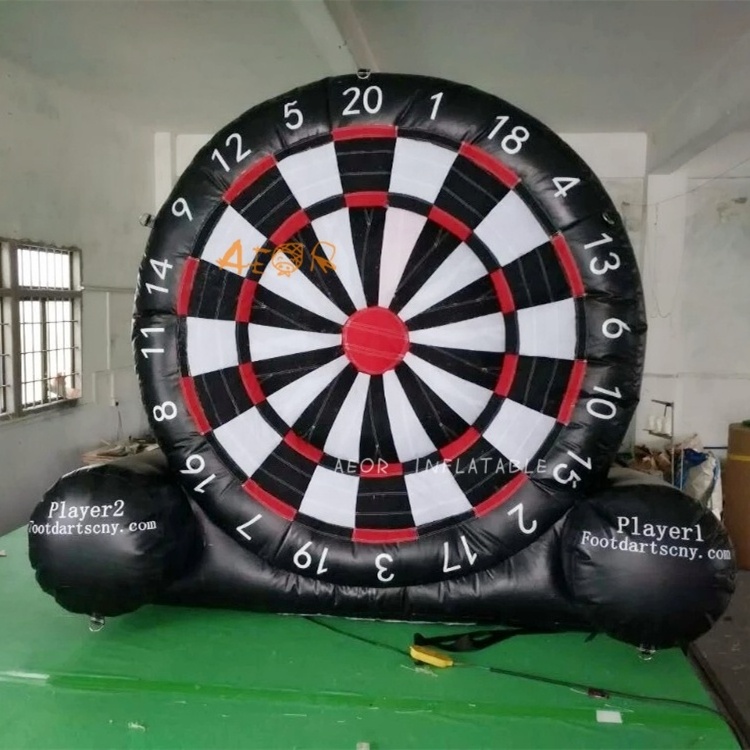 3m/10ft Tall Giant Inflatable Dart Board Football Dartboard Soccer Darts Game