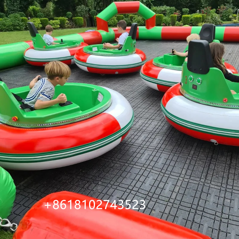 Big cheap race track bumper car inflatable for kids inflatable bouncer race track