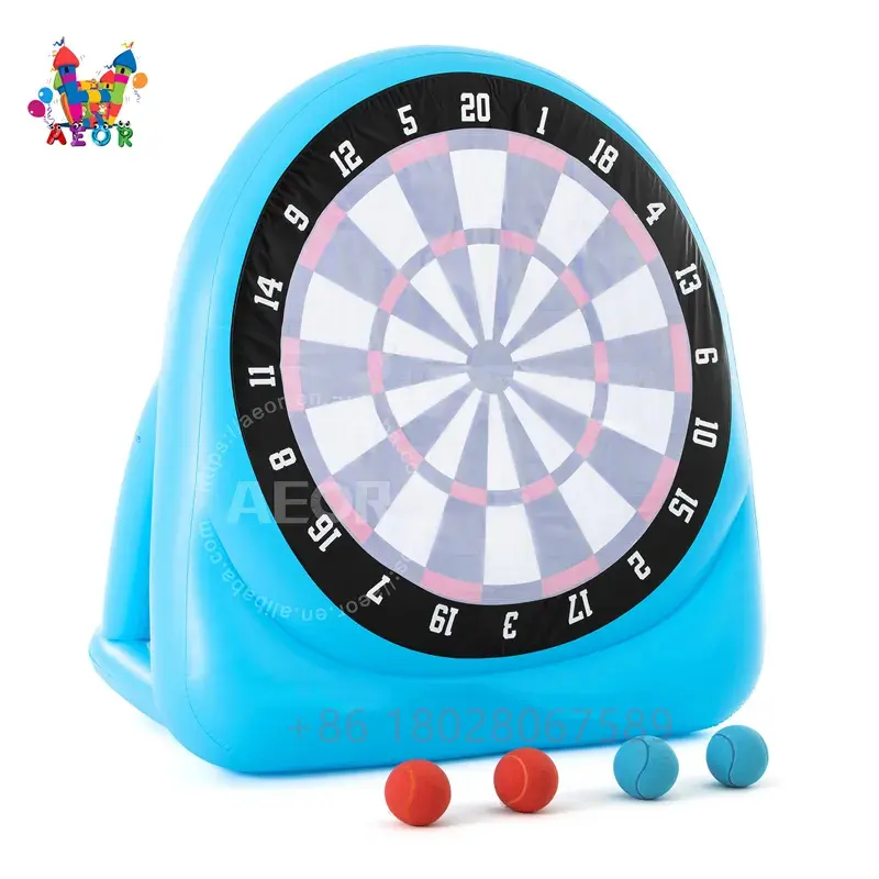 Inflatable Football Dart Board for kids adults Pvc Outdoor Shooting  Inflatable Toys Inflatable Soccer Ball Dart Game Carnival