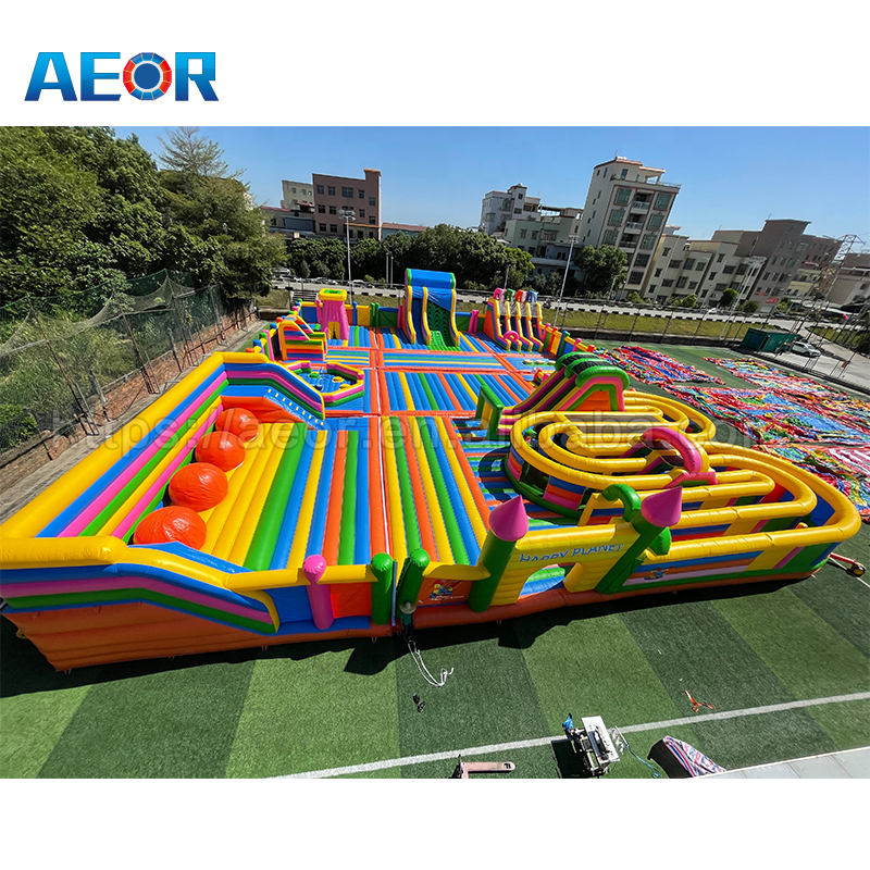 Giant Inflatable Amusement Parks inflatable theme park indoor bouncy castle inflatable fun city for sale