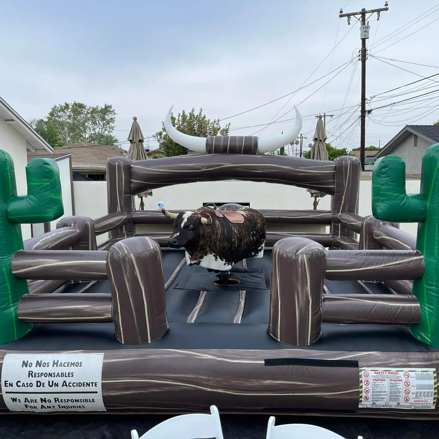 16ft 5m bucking rodeo simulator machine mechanical bull riding for sale