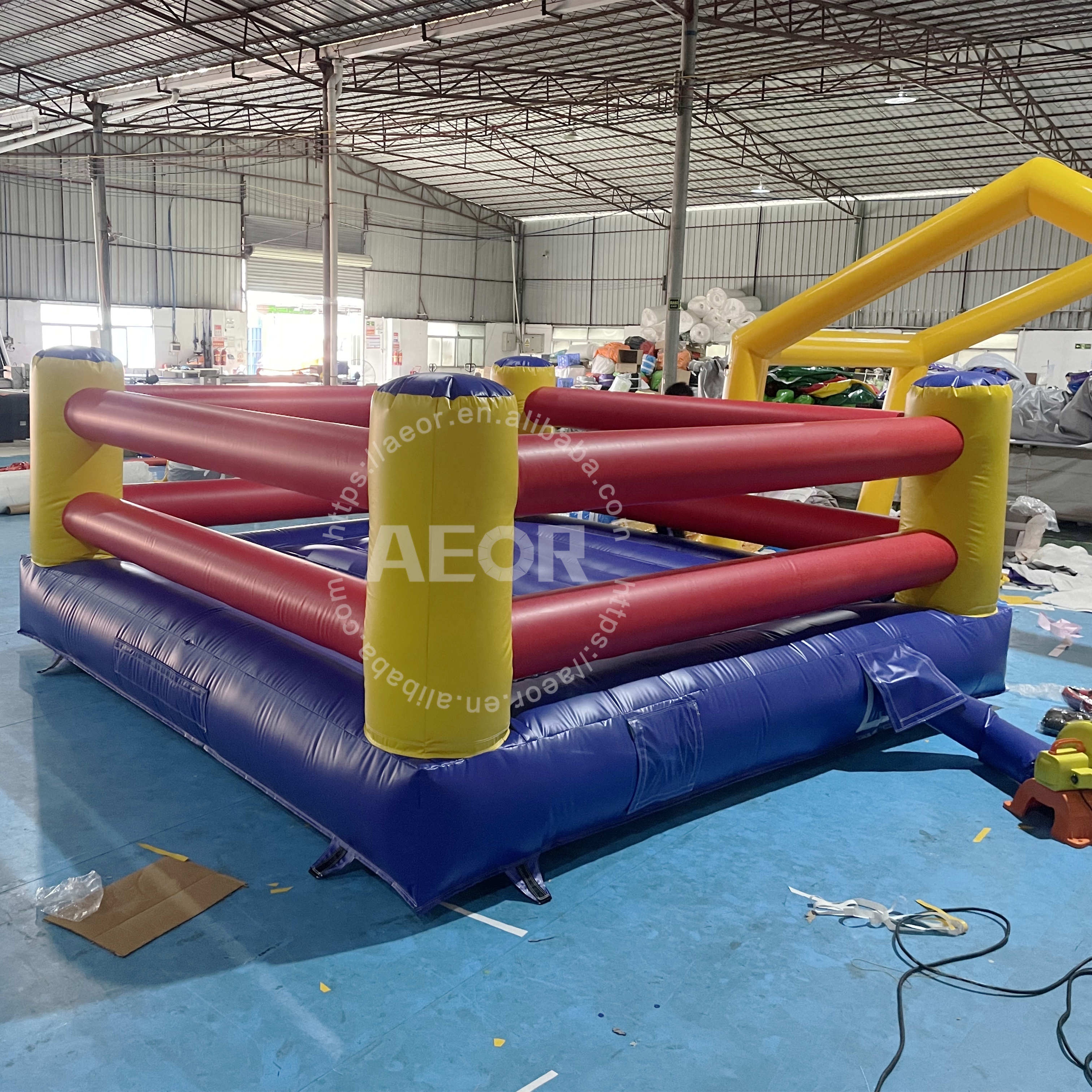 Cheap Outdoor Interactive Games Inflatable Boxing Ring Wrestling Bounce House PVC Fighting Jousting Boxing Ring for Adults