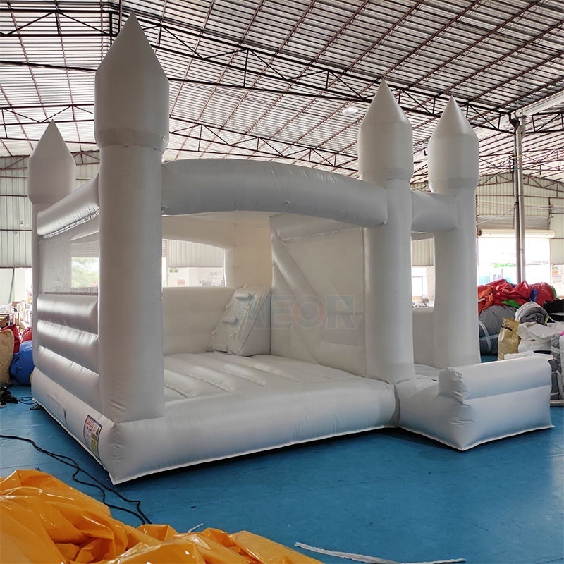 Inflatable Jump bounce house Wedding Bouncy Castle With Slide Combo All white Bouncer jumping Bed