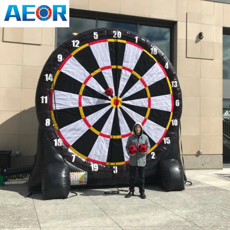 Inflatable Football Dart Board for kids adults Pvc Outdoor Shooting  Inflatable Toys Inflatable Soccer Ball Dart Game Carnival