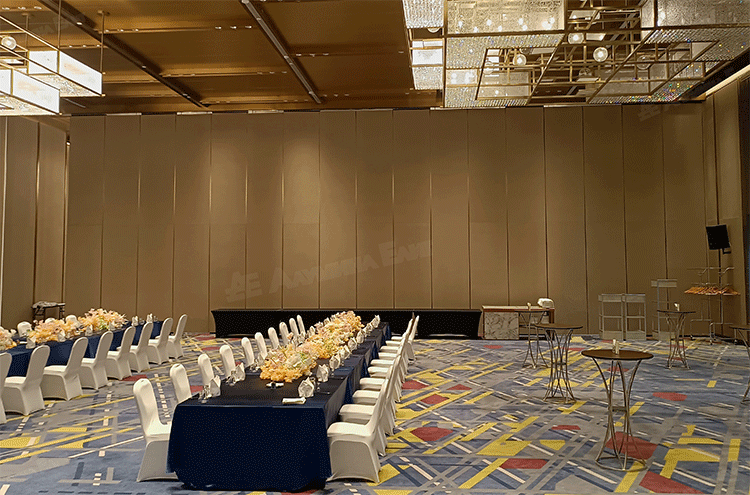 Acoustic Operable Moving Wall Panel for Convention center Sliding Partition Wall with Doors