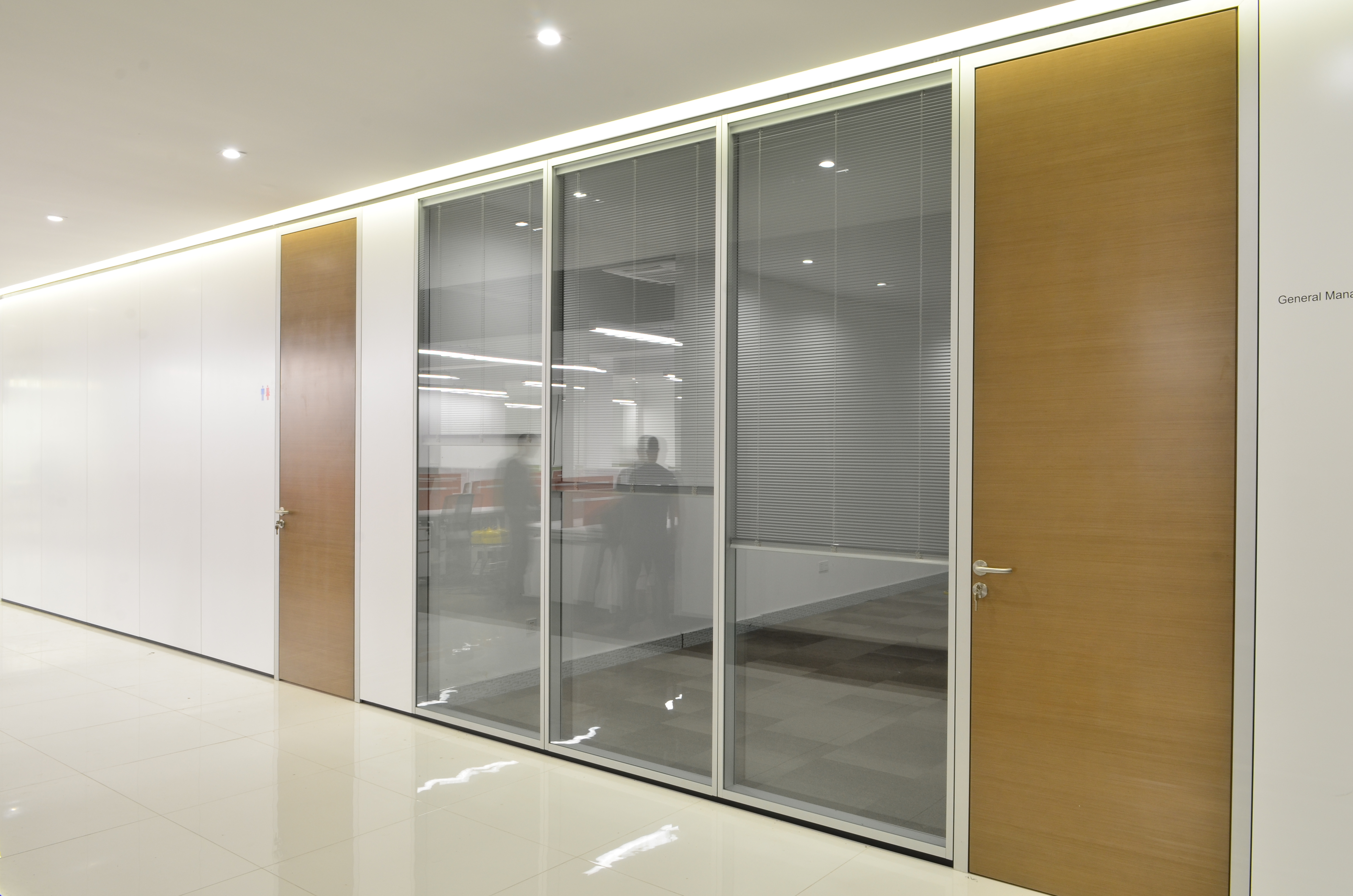 Single Glazed Demountable Space Divider Office Partition Wall folding partition wall