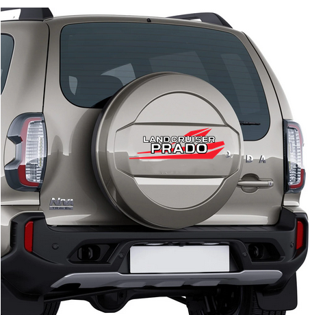 Car Stickers Auto Spare Wheel Decoration Graphic Vinyl Decals For Toyota Land Cruiser Prado Spare Tires Cover Trim Accessories