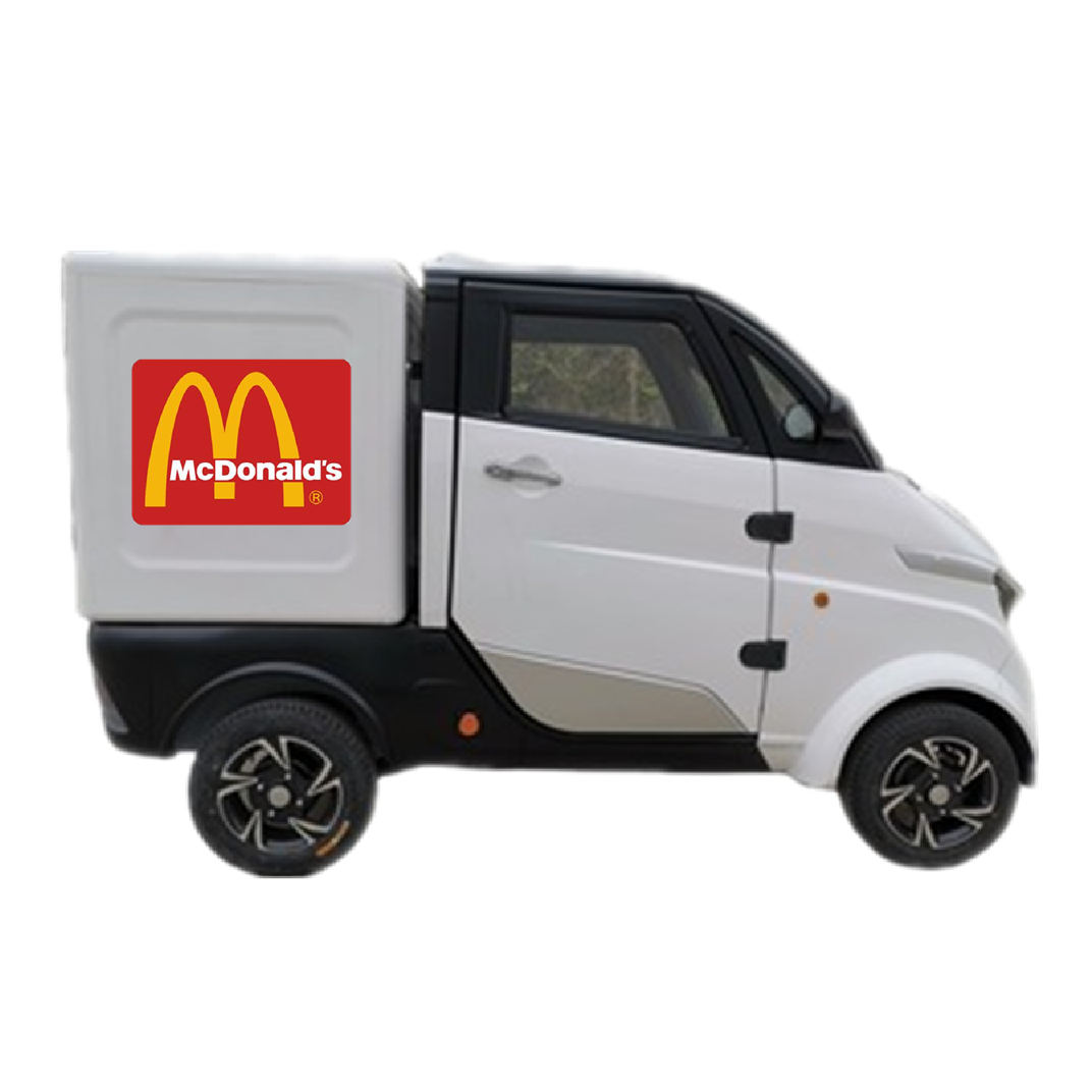 AERA-J2C 3000w motor city logistics EEC L6e mini van frozen food delivery small electric truck pizza truck scooter