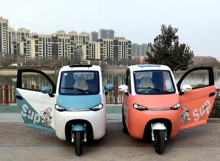 3 Wheel Electric Fully Enclosed Mobility Scooter no License Car 1500W EEC Disabled Electric Tricycle for 2 People