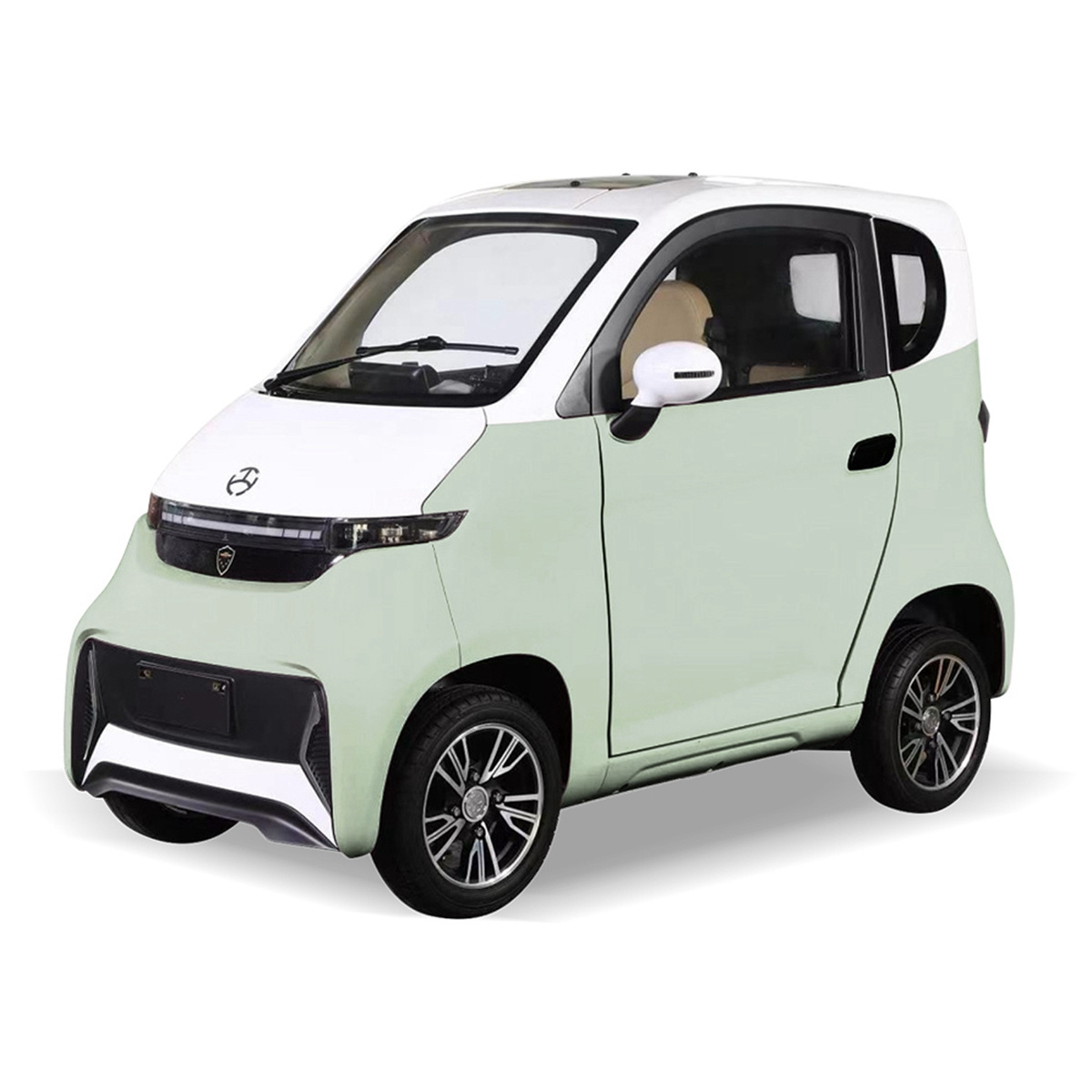 Smart 2 Person Electric Car 4 Wheel Enclosed Vehicle 45 km/h Kabinenroller EEC Disable Scooter Electric Adult Car